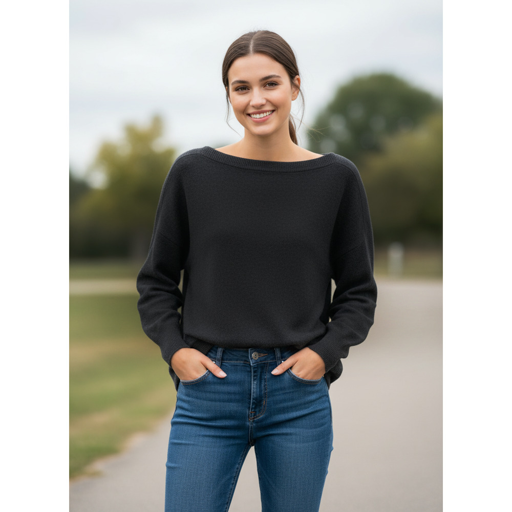 Women Sweater Alfani Women Ribbed Panel Dolman Sweater Sz Small Dark Gray